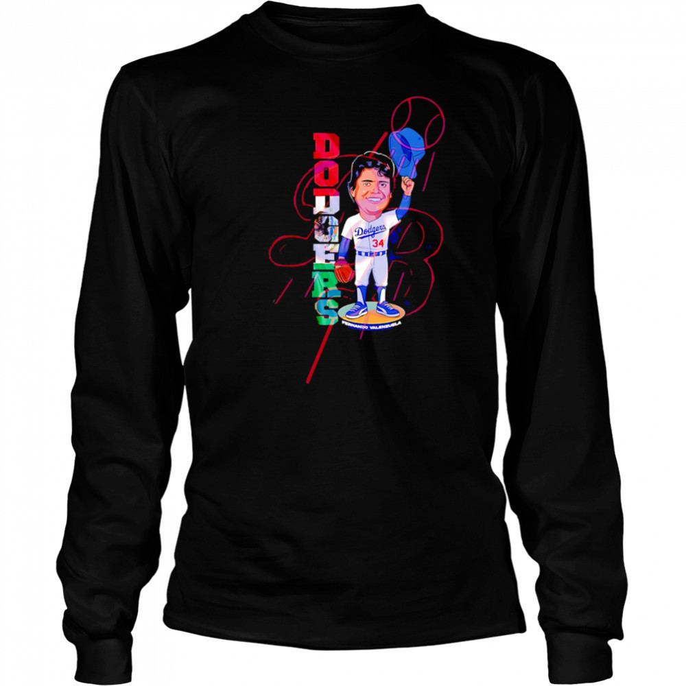 Fernando Valenzuela Los Angeles Dodgers Souvenirs shirt Long Sleeved