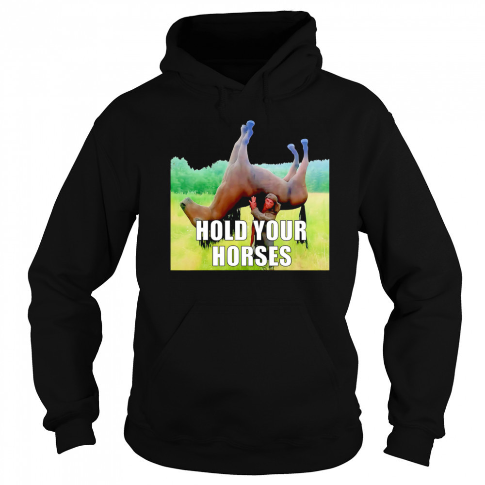 Hold Your Horses reverse shirt Hoodie
