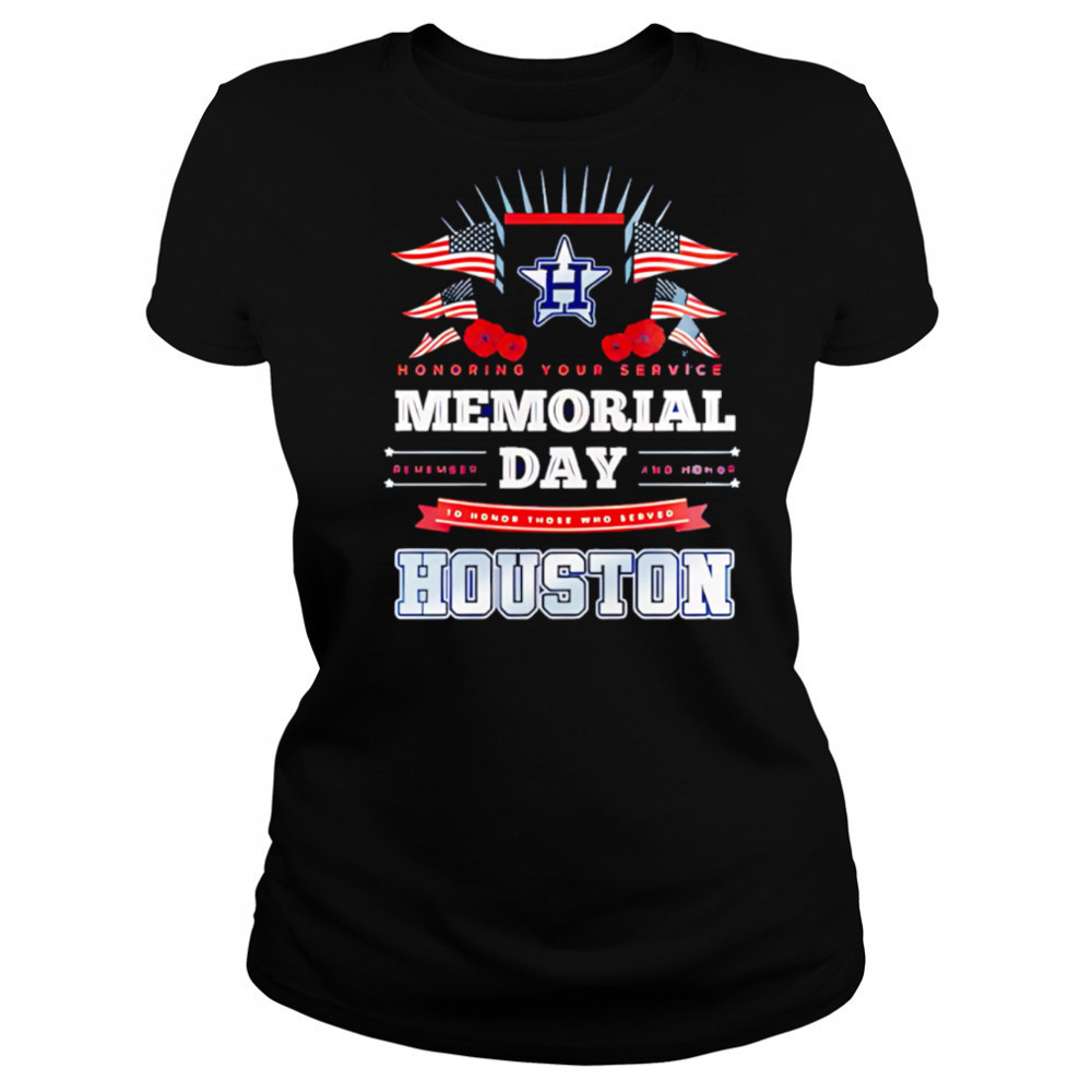 Houston Astros MLB x Memorial Day Baseball shirt Women's T-shirt