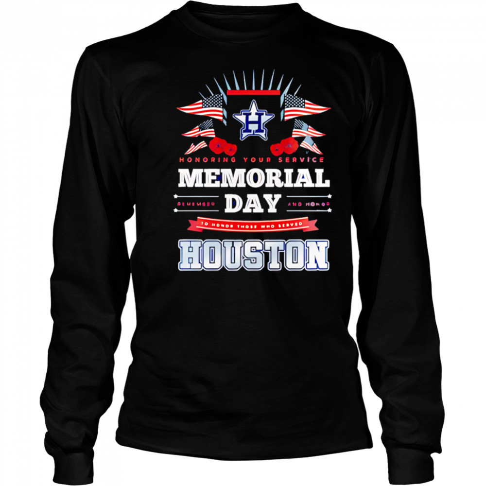 Houston Astros MLB x Memorial Day Baseball shirt Long Sleeved