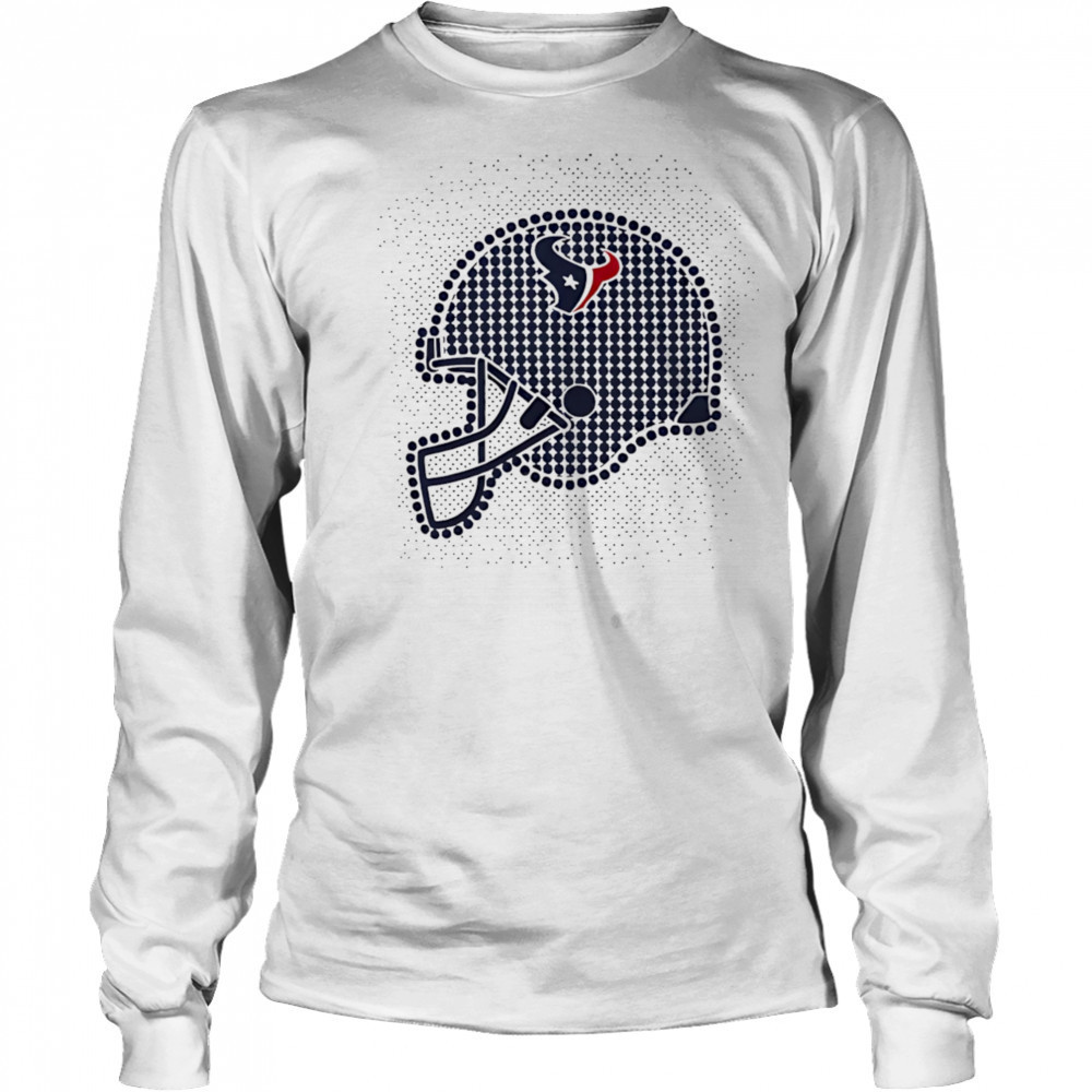 Houston Texans polka dots helmet shirt Long Sleeved