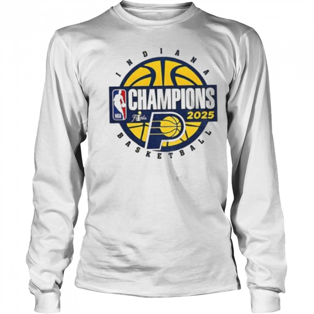 Indiana Pacers Basketball 2025 NBA Finals Champions logo shirt Long Sleeved