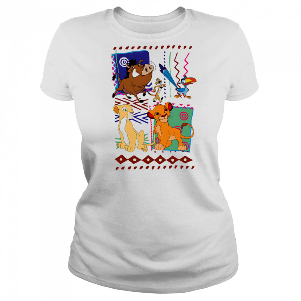 Lion and Friends Safari Cartoon Animal shirt Women's T-shirt
