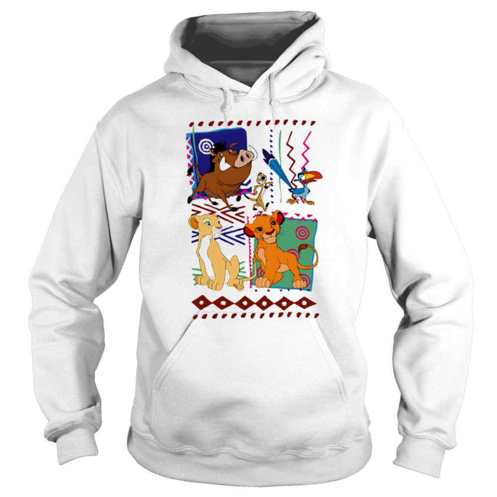 Lion and Friends Safari Cartoon Animal shirt Hoodie
