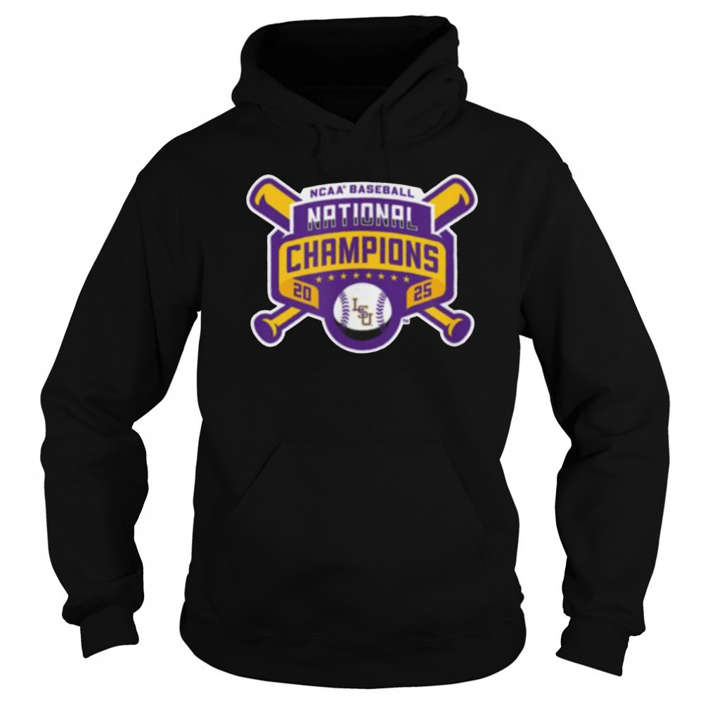 LSU Baseball_ 2025 National Champions Logo T Shirt Hoodie