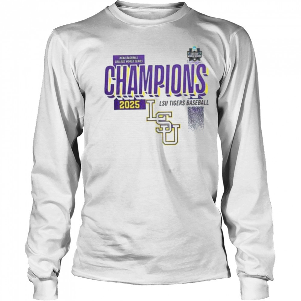 LSU Tigers Baseball 2025 College World Series Champions shirt Long Sleeved