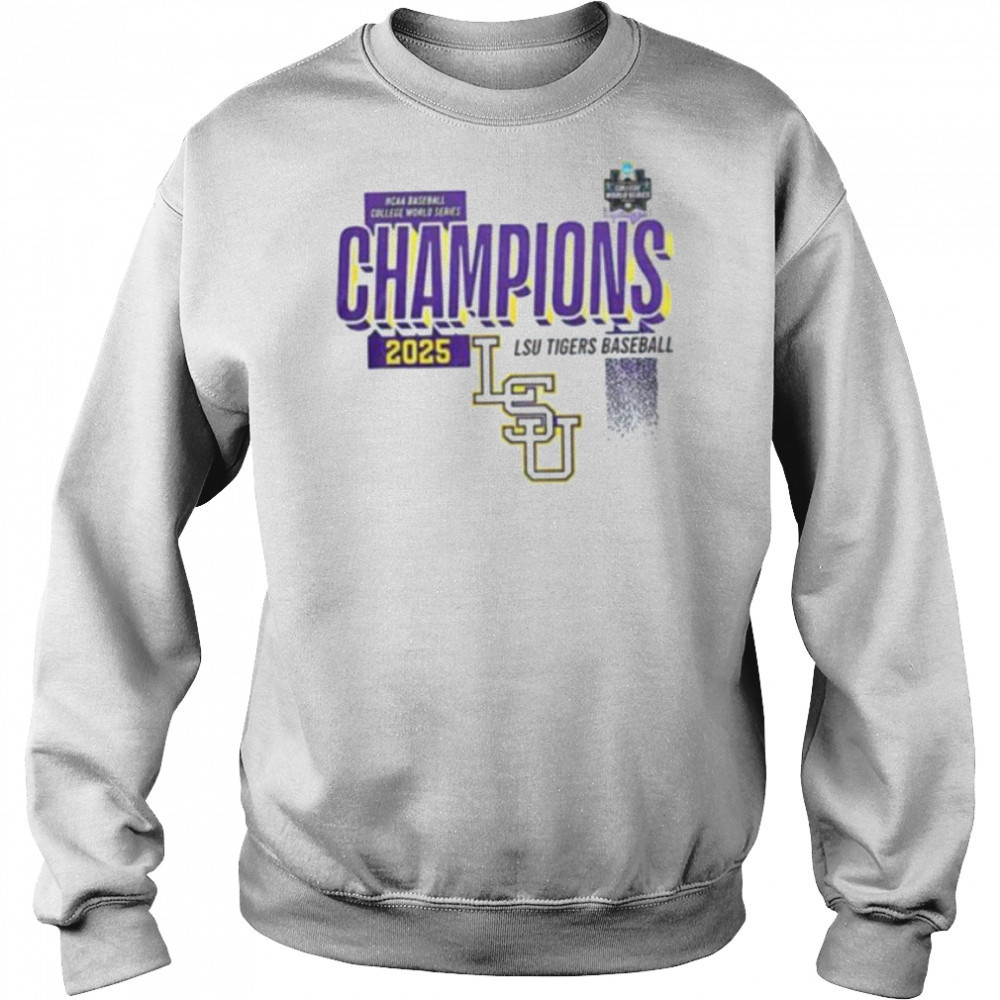 LSU Tigers Baseball 2025 College World Series Champions shirt Sweatshirt