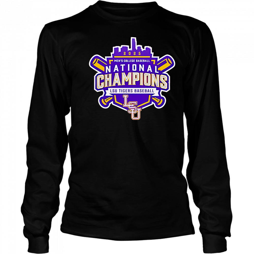 LSU Tigers National Champion 2025 Men College shirt Long Sleeved