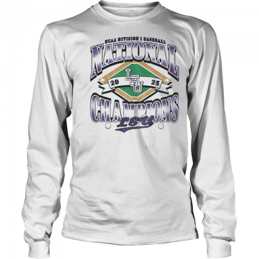 LSU Tigers NCAA Division I Baseball MLB National Champions in 2025 shirt Long Sleeved