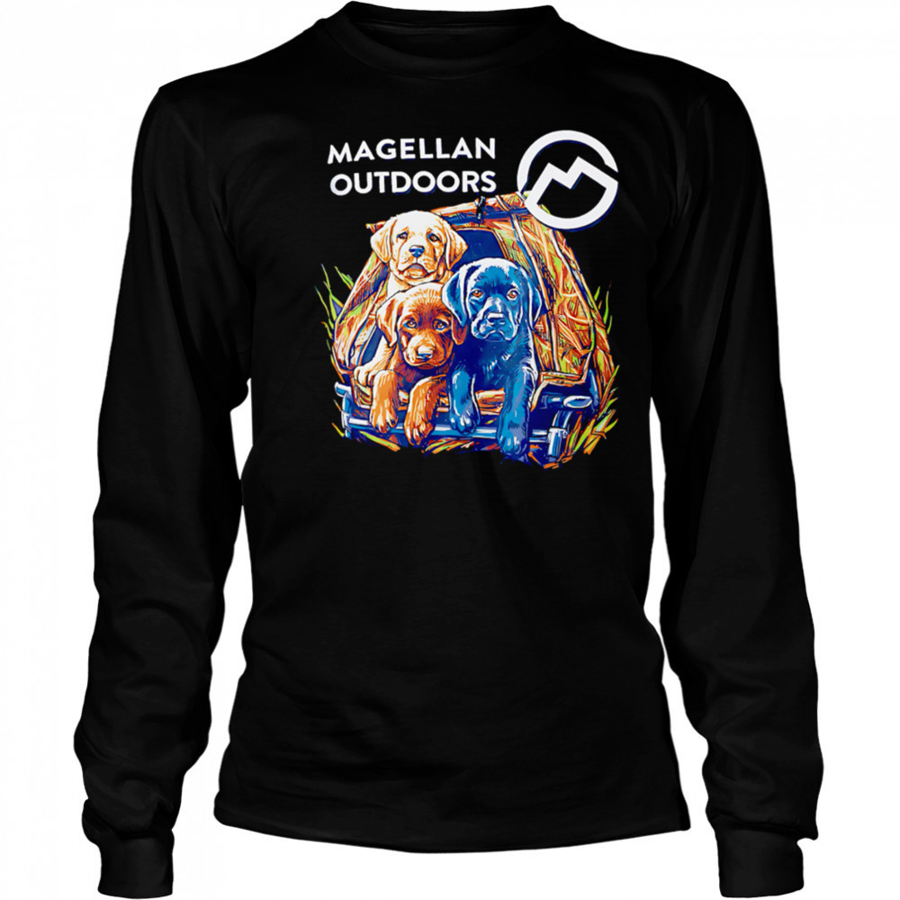 Magellan Outdoors Men’s Puppy Blind Dogs shirt Long Sleeved