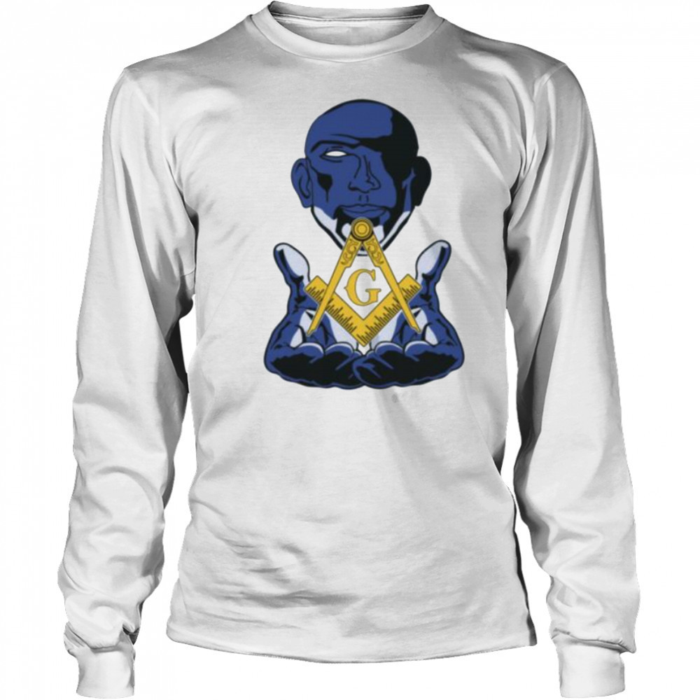 Mason Shadow Behold Square Compass Masonic Lodge Shirt Long Sleeved
