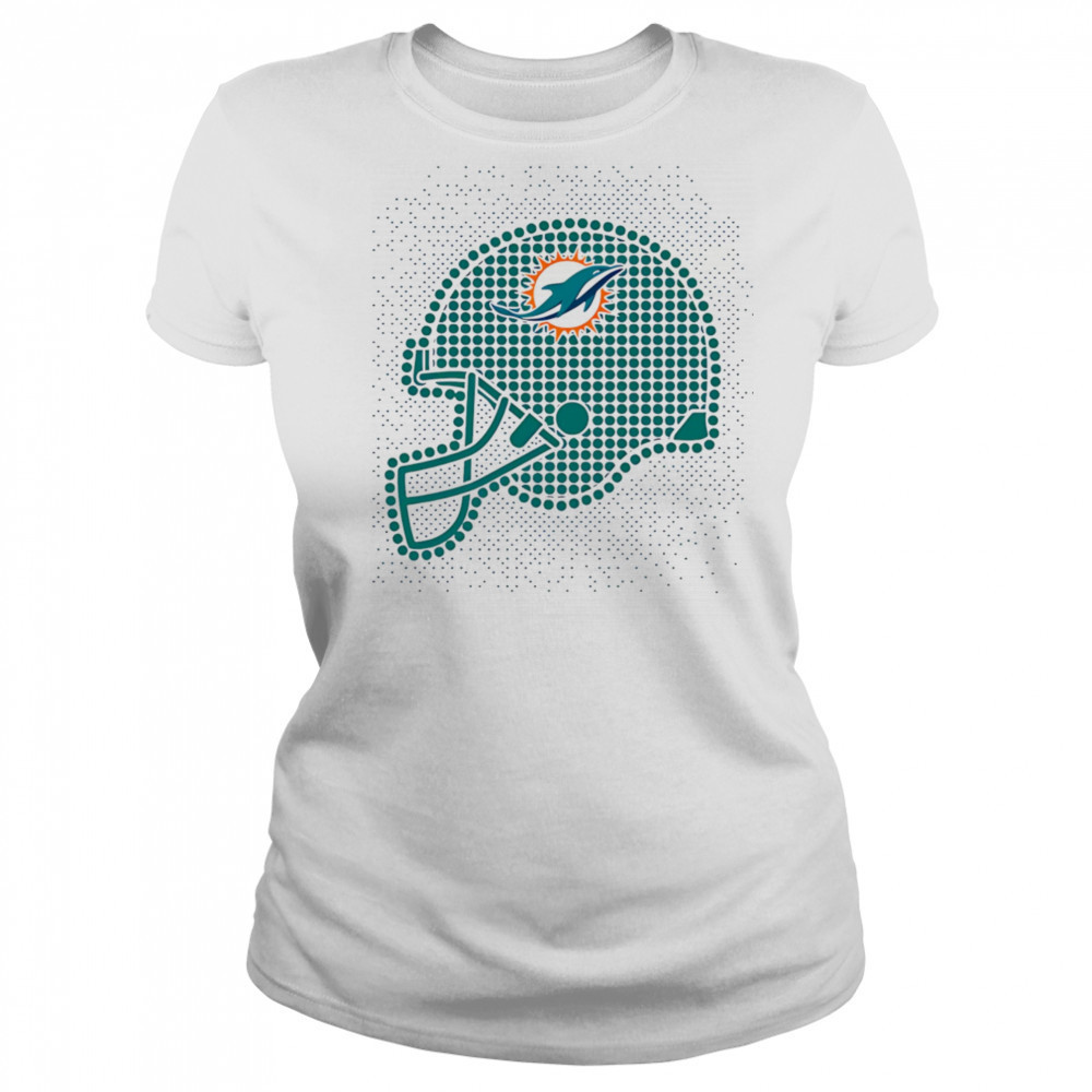 Miami Dolphins polka dots helmet shirt Women's T-shirt