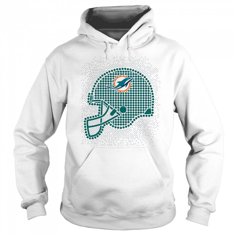 Miami Dolphins polka dots helmet shirt Hoodie