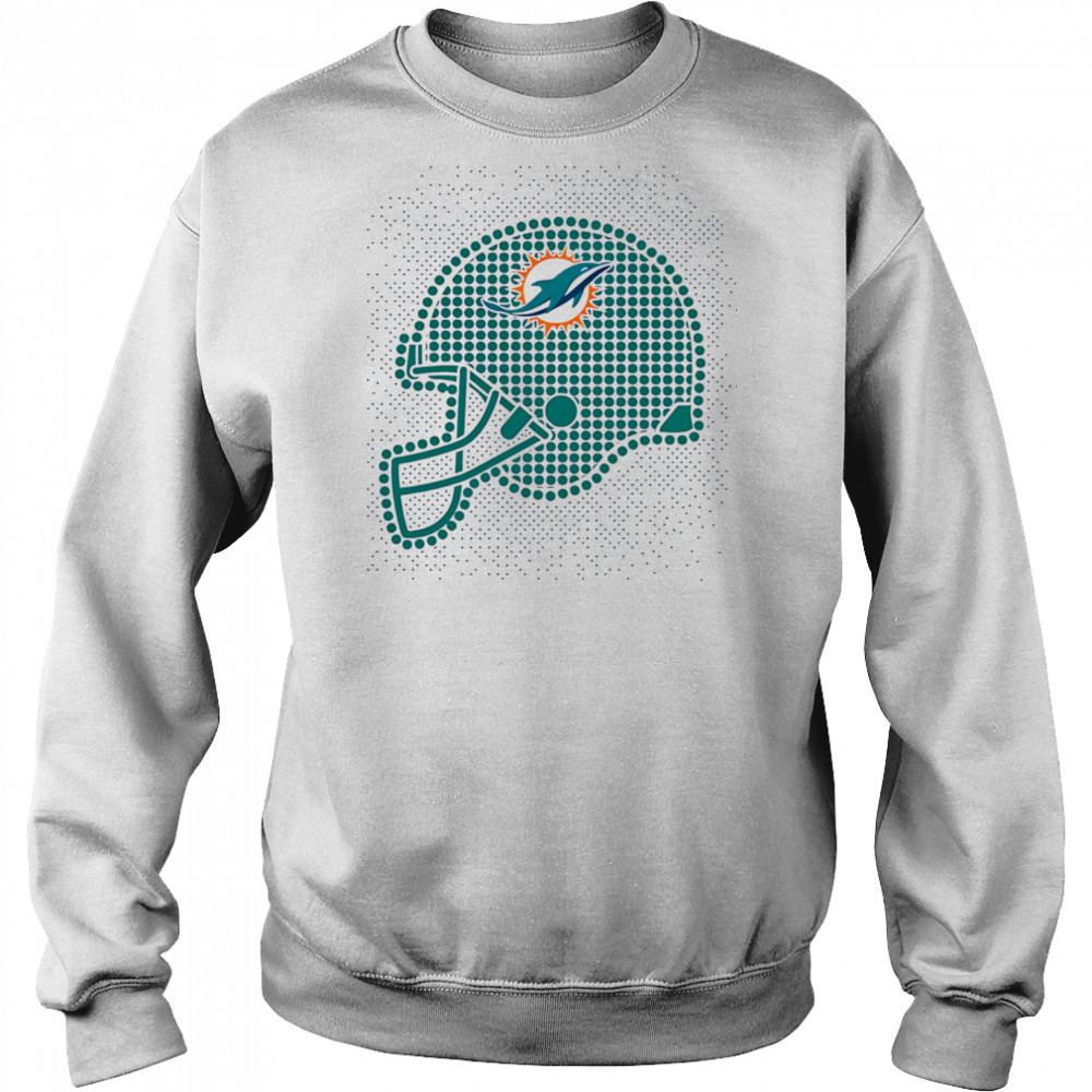 Miami Dolphins polka dots helmet shirt Sweatshirt