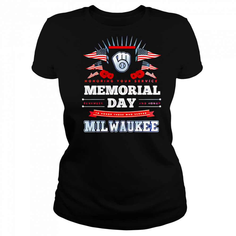 Milwaukee Brewers MLB x Memorial Day Baseball shirt Women's T-shirt