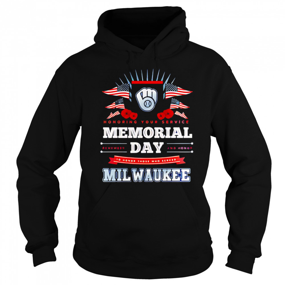 Milwaukee Brewers MLB x Memorial Day Baseball shirt Hoodie