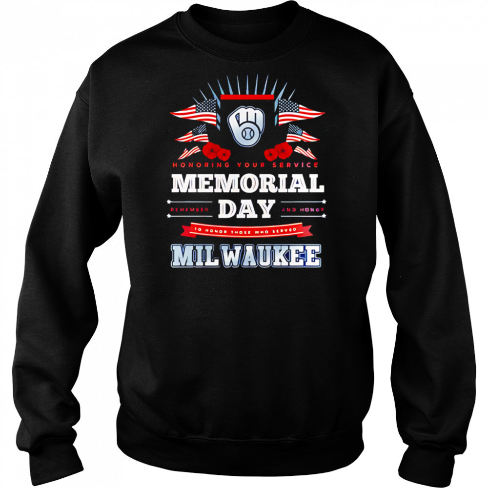 Milwaukee Brewers MLB x Memorial Day Baseball shirt Sweatshirt