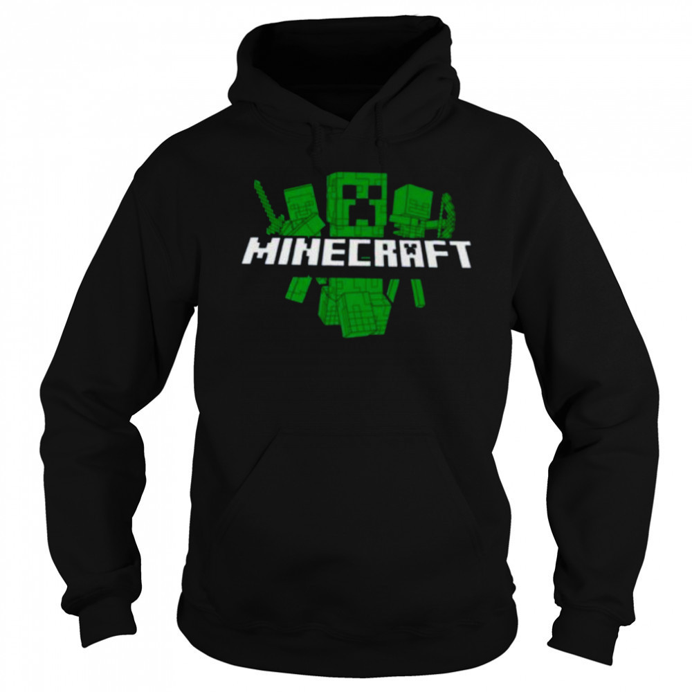 Minecraft Creeper Characters Create Explore Survive Shirt Hoodie