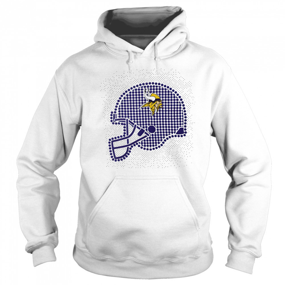 Minnesota Vikings polka dots helmet shirt Hoodie