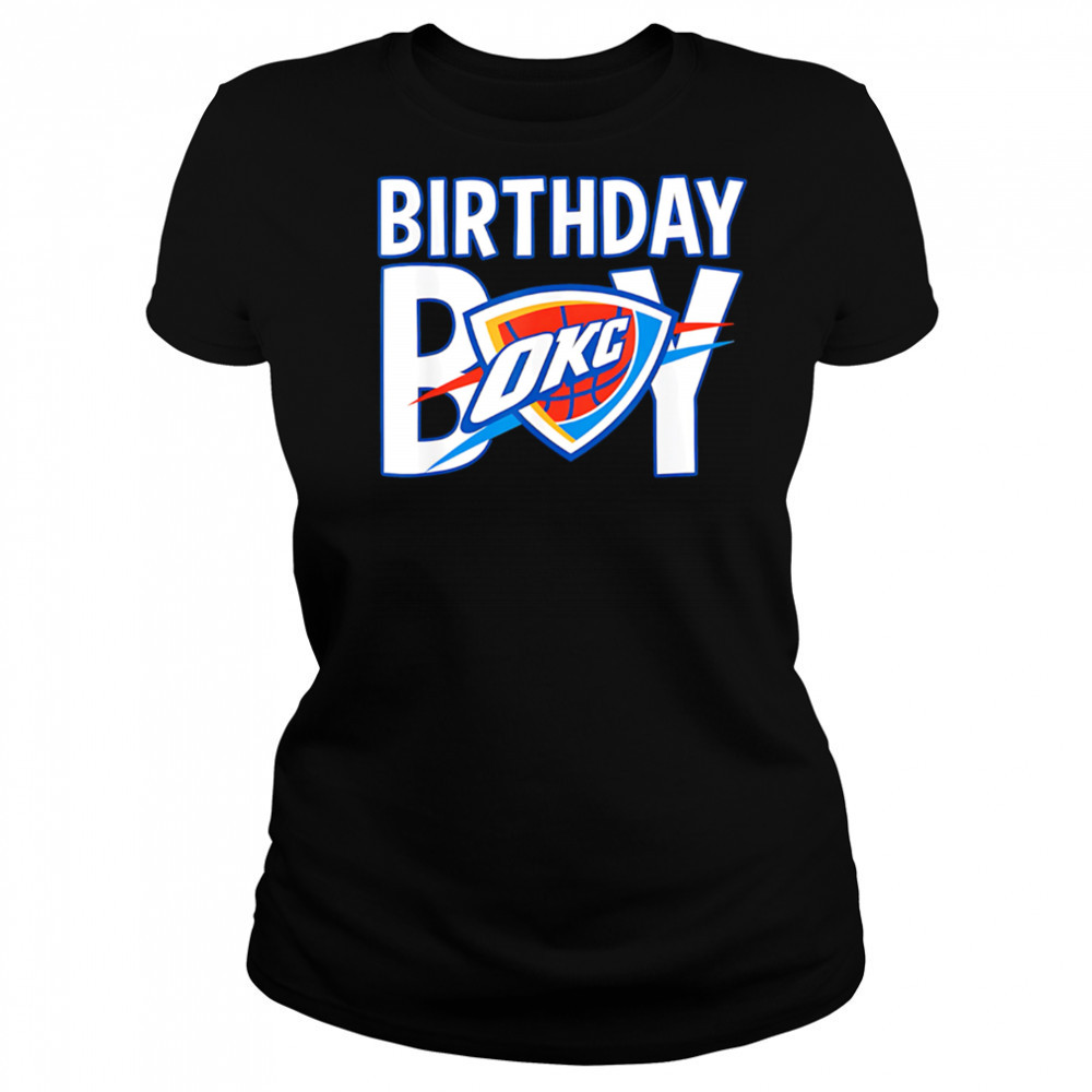 NBA Birthday Boy OKC Thunder logo shirt Women's T-shirt