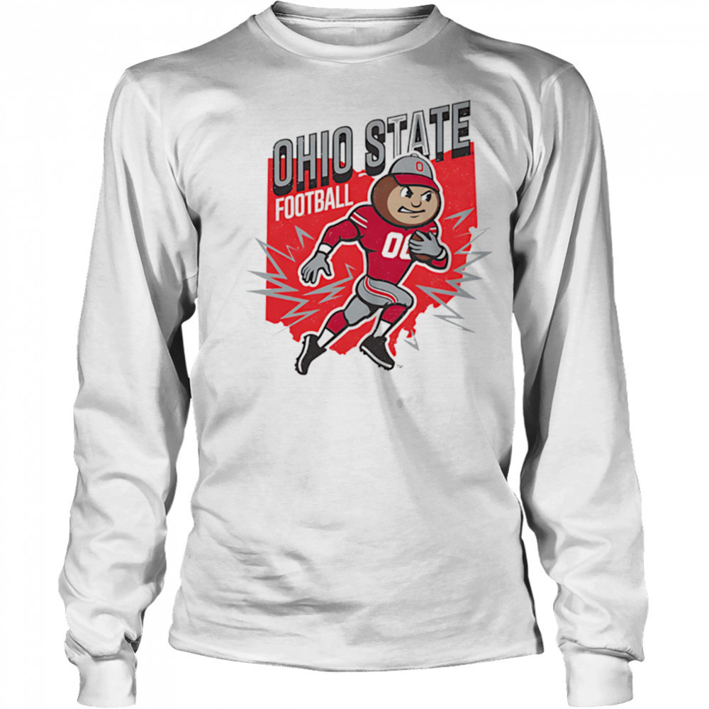 Ohio State Buckeyes Football Brutus mascot shirt Long Sleeved