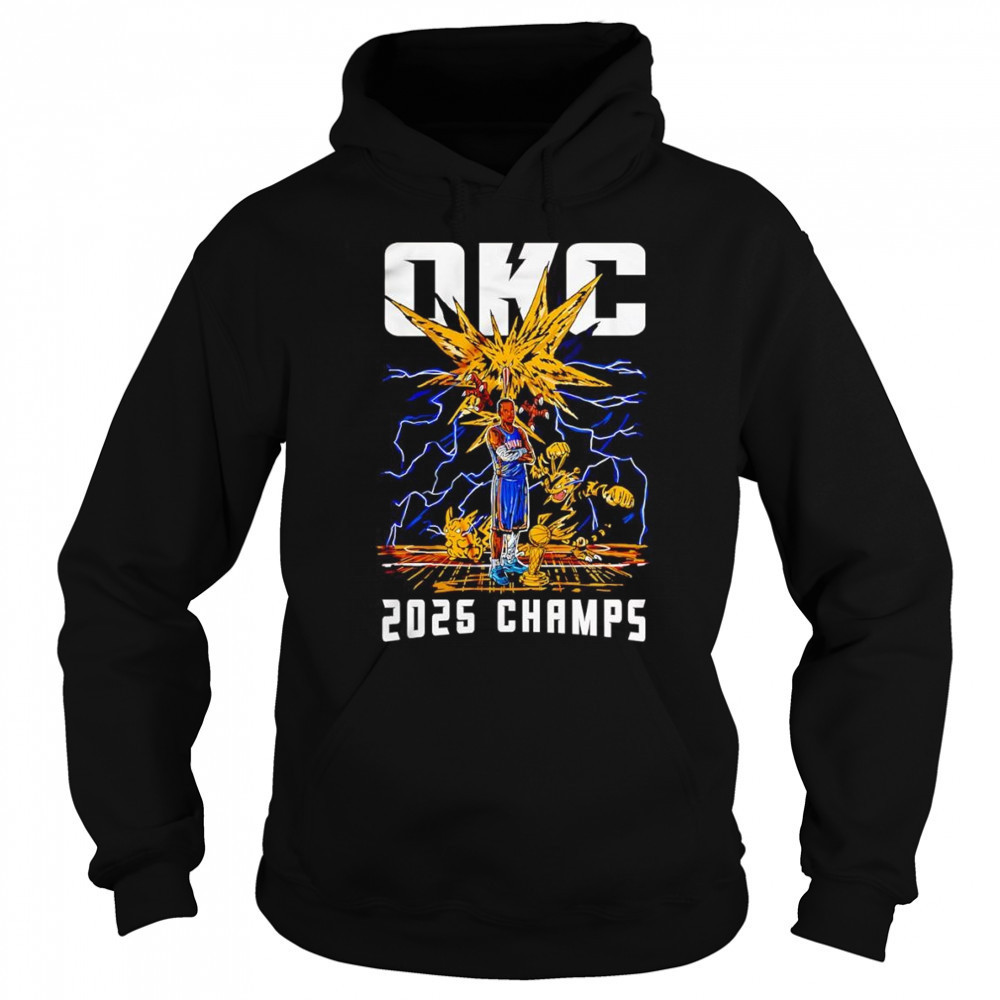 OKC 2025 Champs Shai Gilgeous-Alexander Pokemon shirt Hoodie