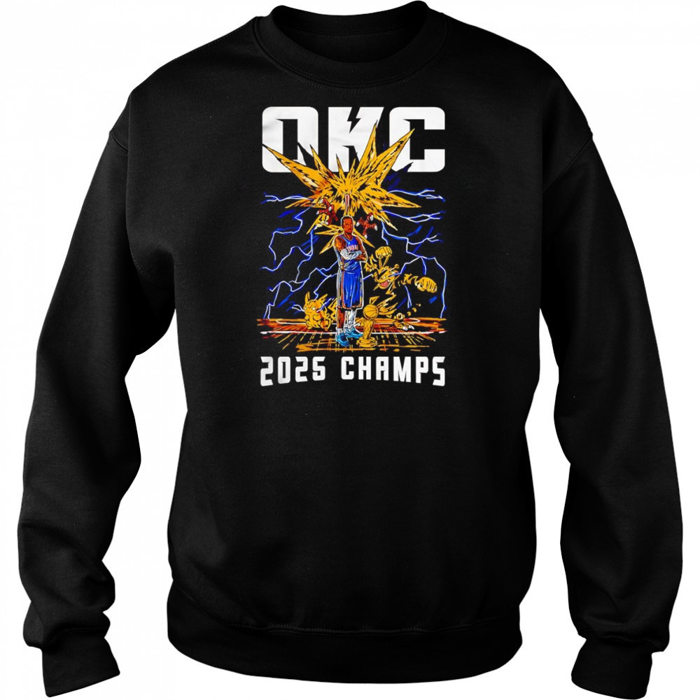 OKC 2025 Champs Shai Gilgeous-Alexander Pokemon shirt Sweatshirt