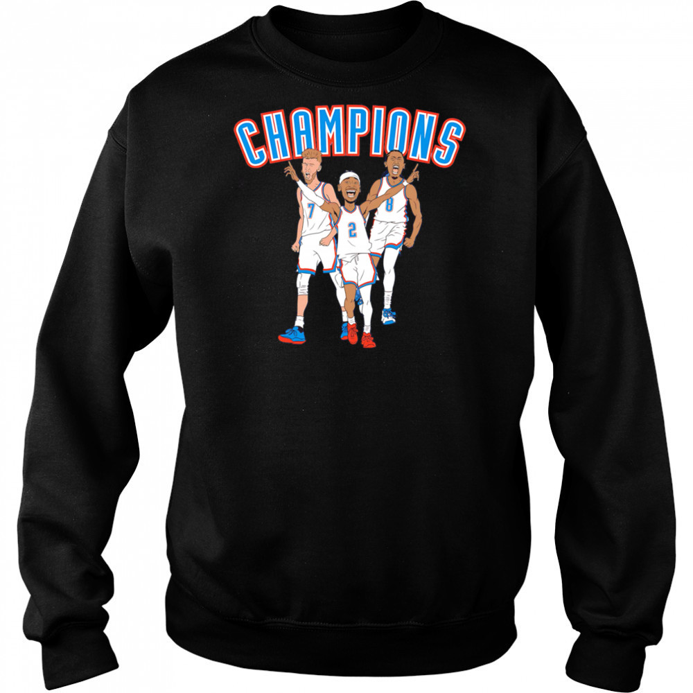 OKC Big 3 Champions cartoon shirt Sweatshirt