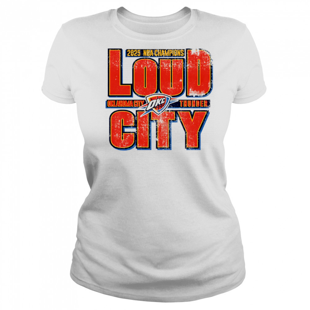 Okc Thunder 2025 Nba Champions Loud City vintage shirt Women's T-shirt