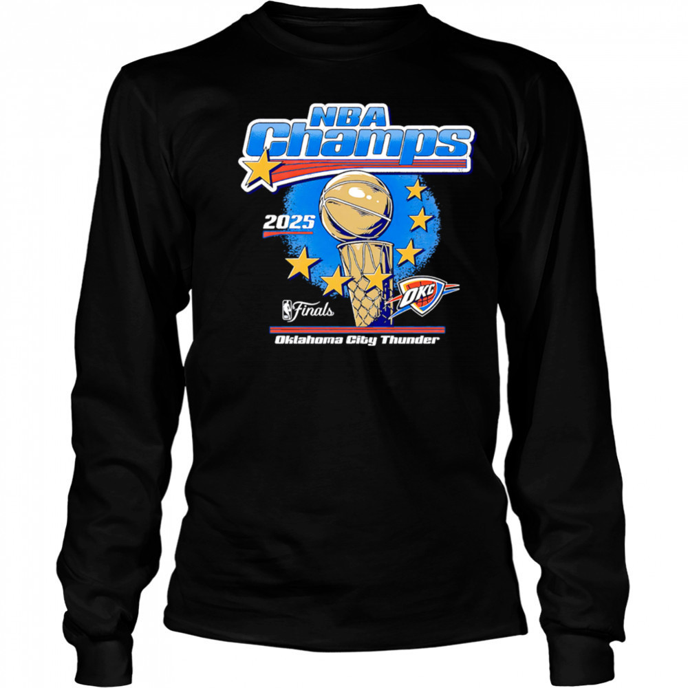Okc Thunder 2025 Nba Champions Stars shirt Long Sleeved
