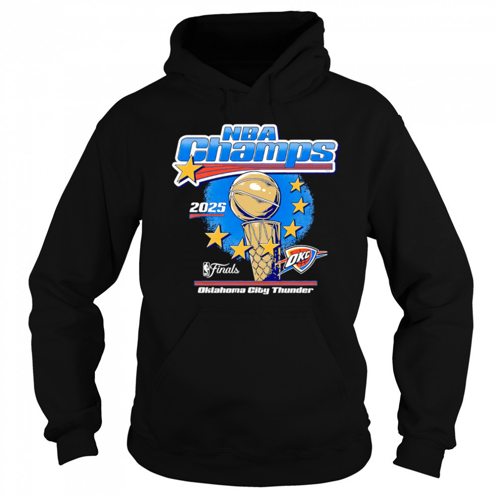 Okc Thunder 2025 Nba Champions Stars shirt Hoodie