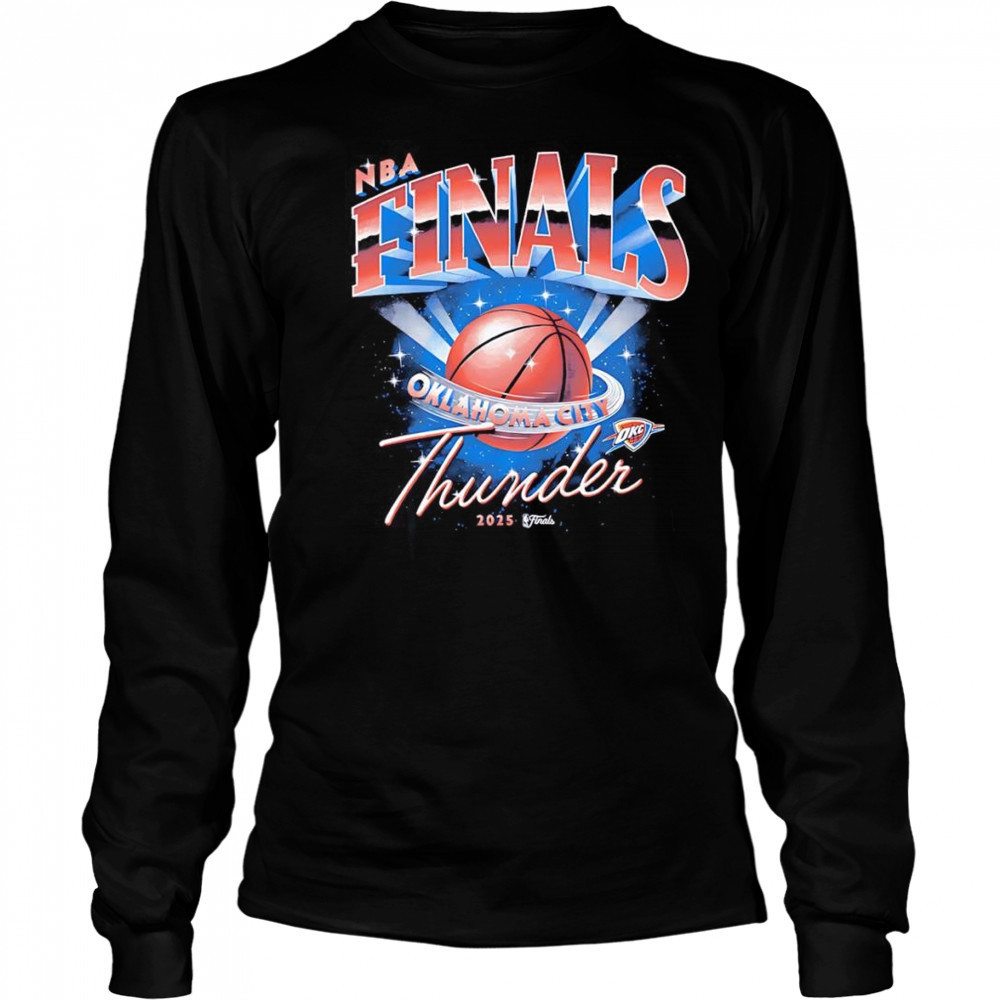 Okc Thunder 2025 NBA Finals Space basketball shirt Long Sleeved