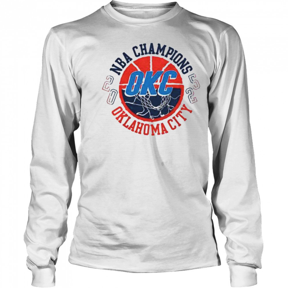 Oklahoma City Thunder Basketball 2025 NBA Finals Champions Tunnel Vision shirt Long Sleeved