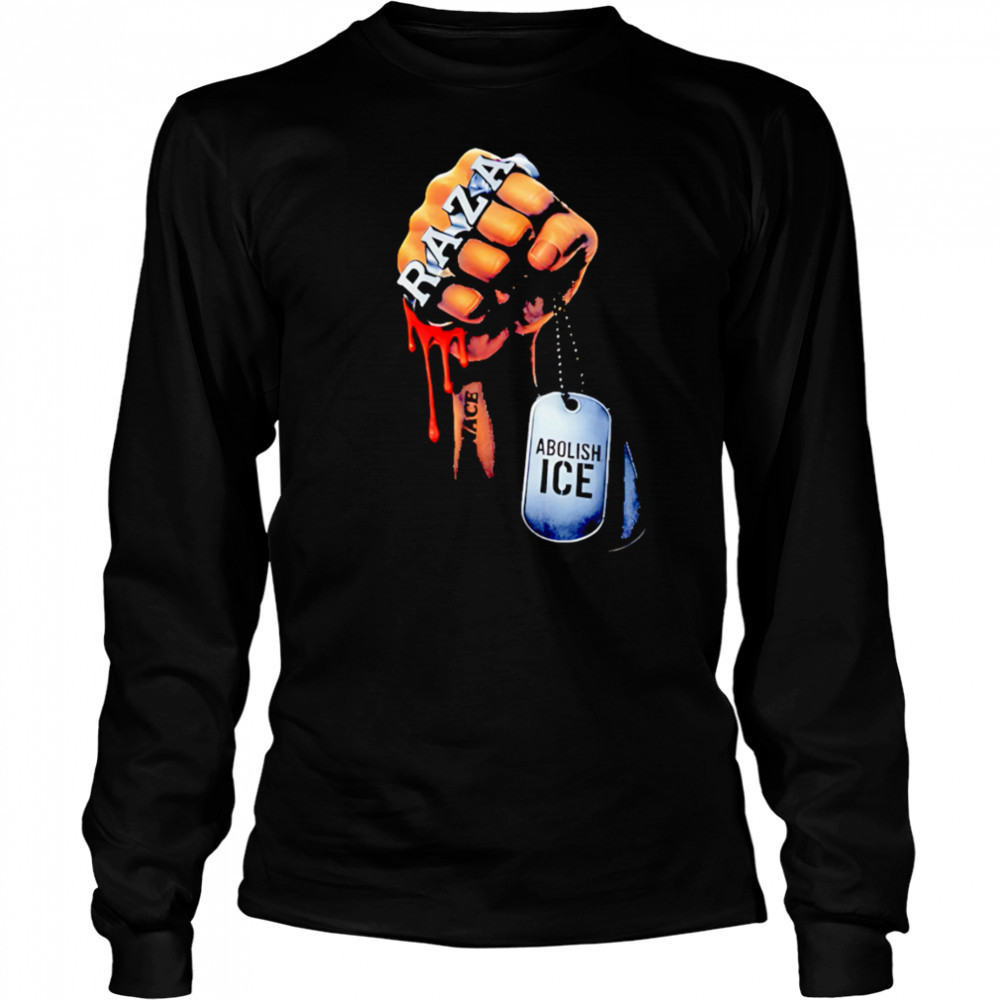 Raza abolish ice retro shirt Long Sleeved