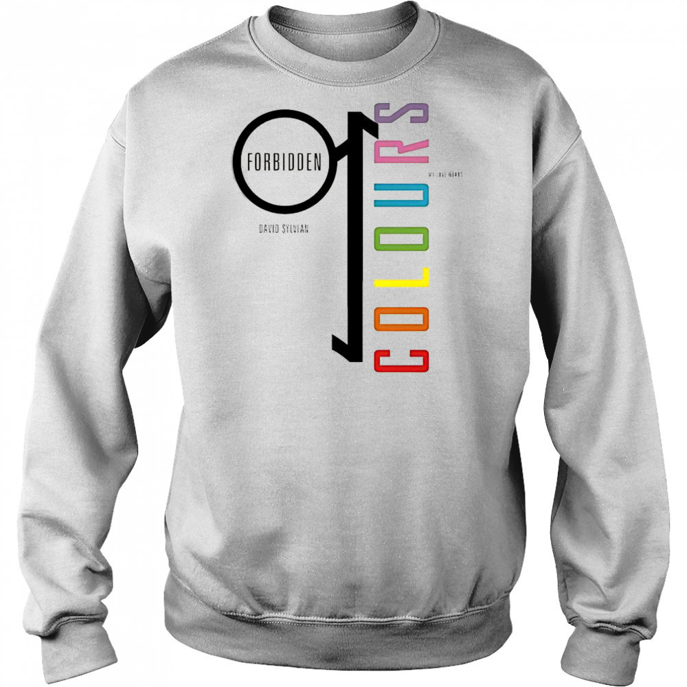 David Sylvian Forbidden Colours My Love Wears Pride Rainbow T-Shirt Sweatshirt
