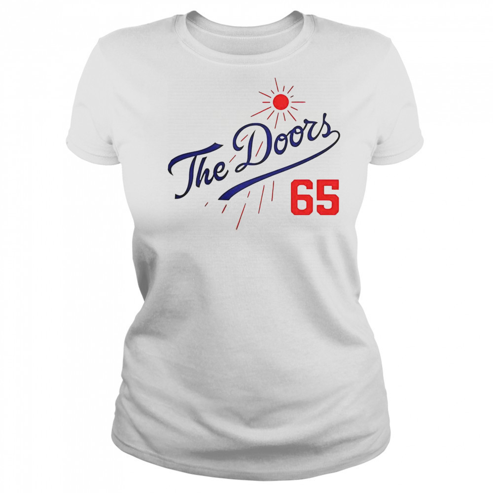 Doors Summer Baseball 65 LA Dodgers T-Shirt Women's T-shirt