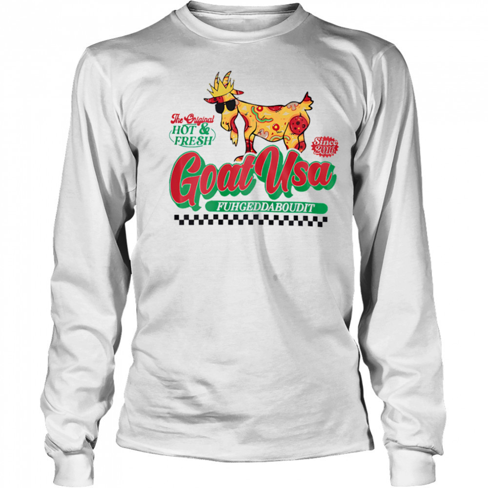 Goat Usa Pizza Goat shirt Long Sleeved