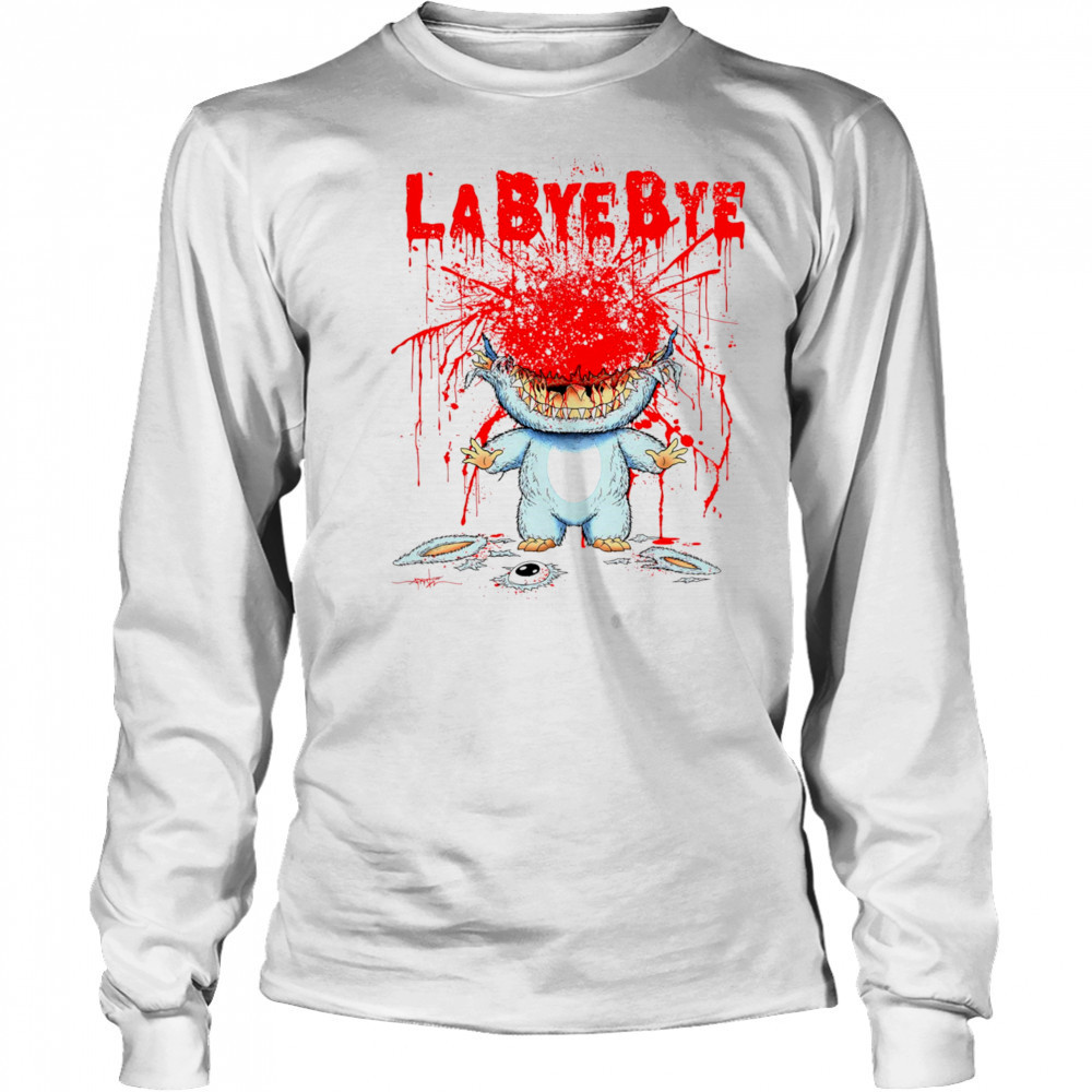 La Bye Bye horror Labubu shirt Long Sleeved