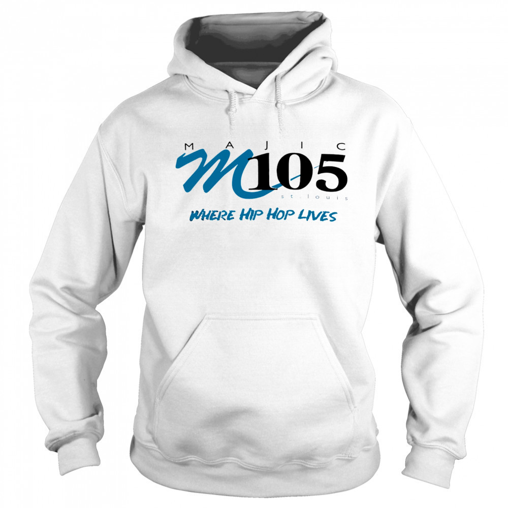 Majic M105 St. Lucia where Hip Hop lives logo shirt Hoodie