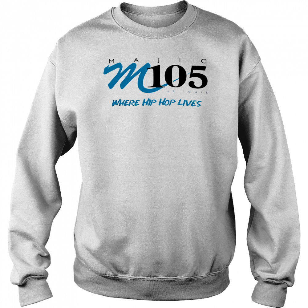 Majic M105 St. Lucia where Hip Hop lives logo shirt Sweatshirt