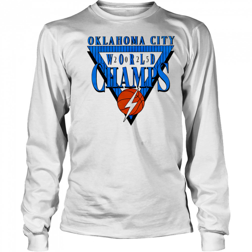Okc World Champs Triangle 2025 shirt Long Sleeved