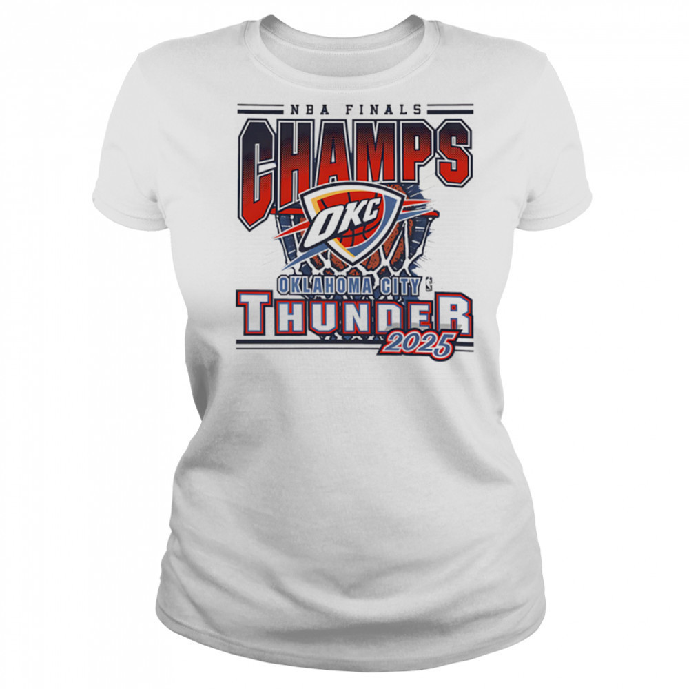 Oklahoma City Thunder 2025 Nba Champions logo Champs shirt Women's T-shirt