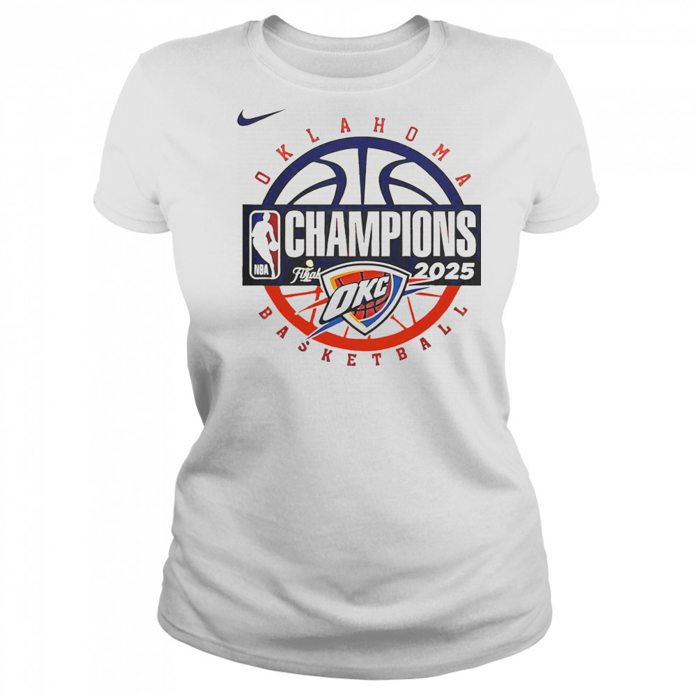 Oklahoma City Thunder Men’s Basketball 2025 NBA Champions T-Shirt Women's T-shirt