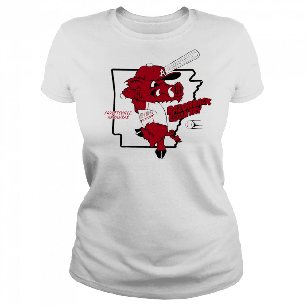 Arkansas Baseball Razorback Country funny mascot shirt Women's T-shirt
