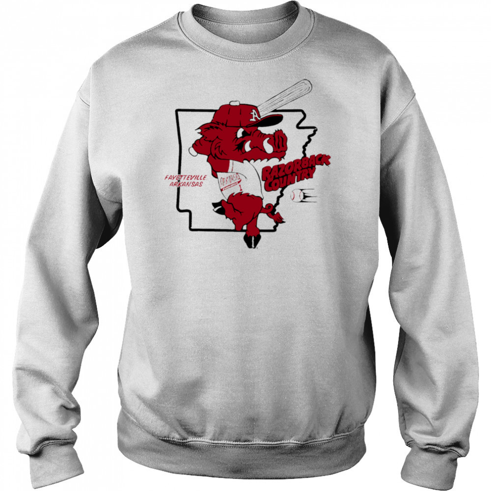 Arkansas Baseball Razorback Country funny mascot shirt Sweatshirt