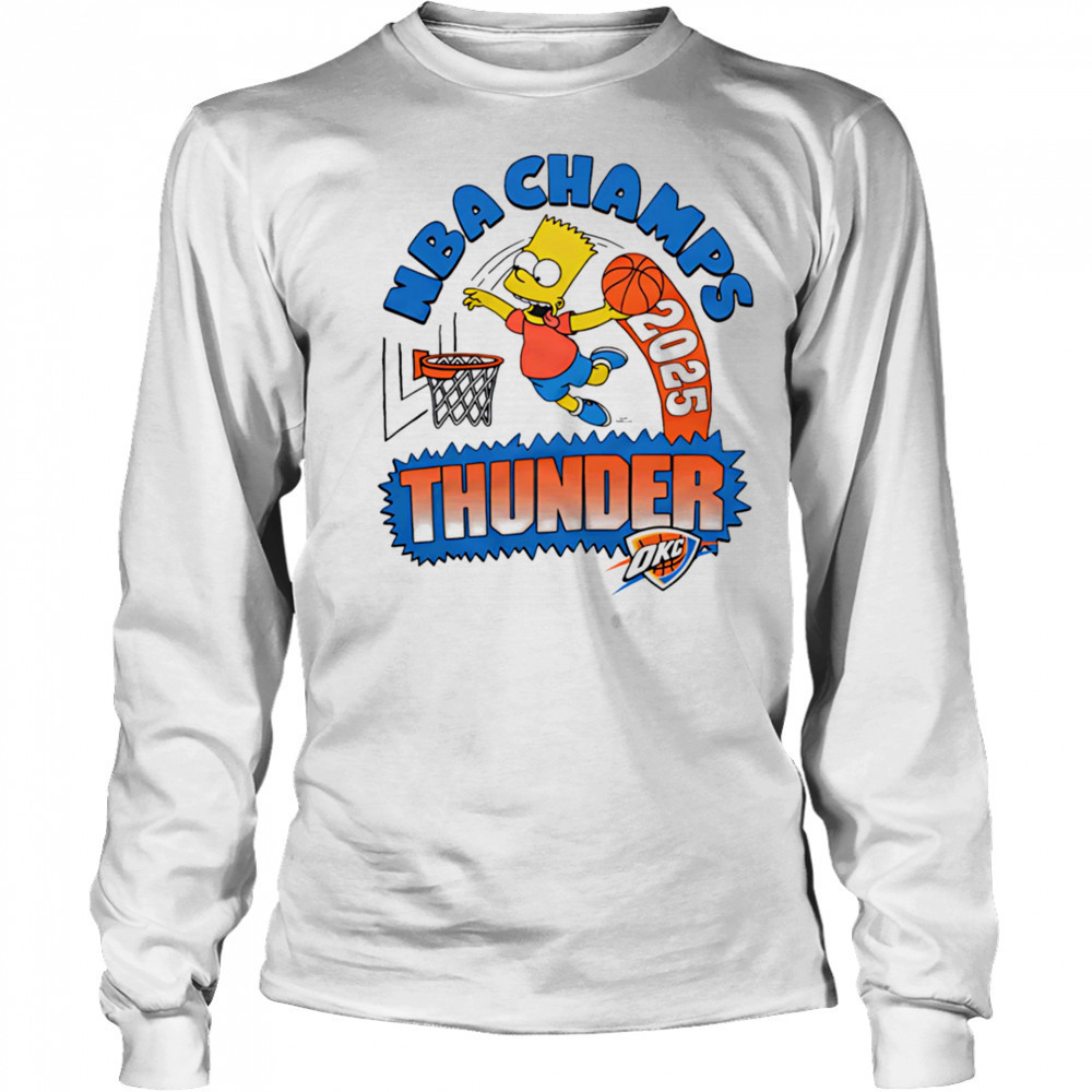 Bart x Thunder 2025 NBA Champs shirt Long Sleeved