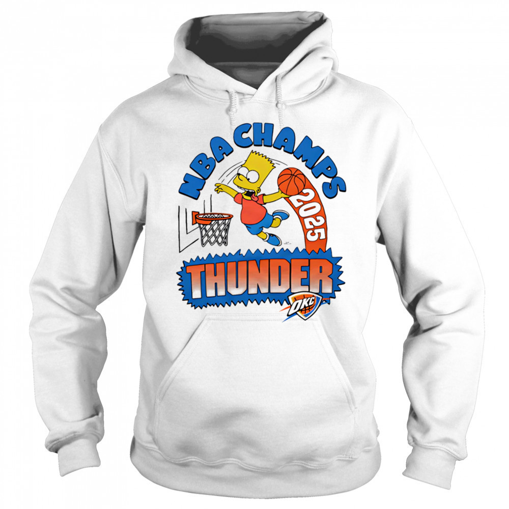 Bart x Thunder 2025 NBA Champs shirt Hoodie