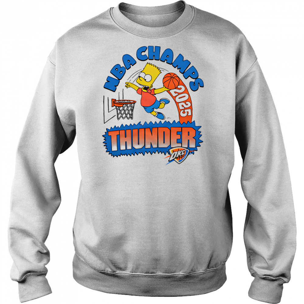 Bart x Thunder 2025 NBA Champs shirt Sweatshirt