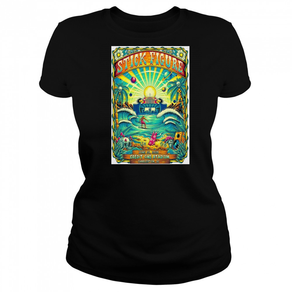 Charleston SC Live Stick Figure June 24 2025 Poster Shirt Women's T-shirt