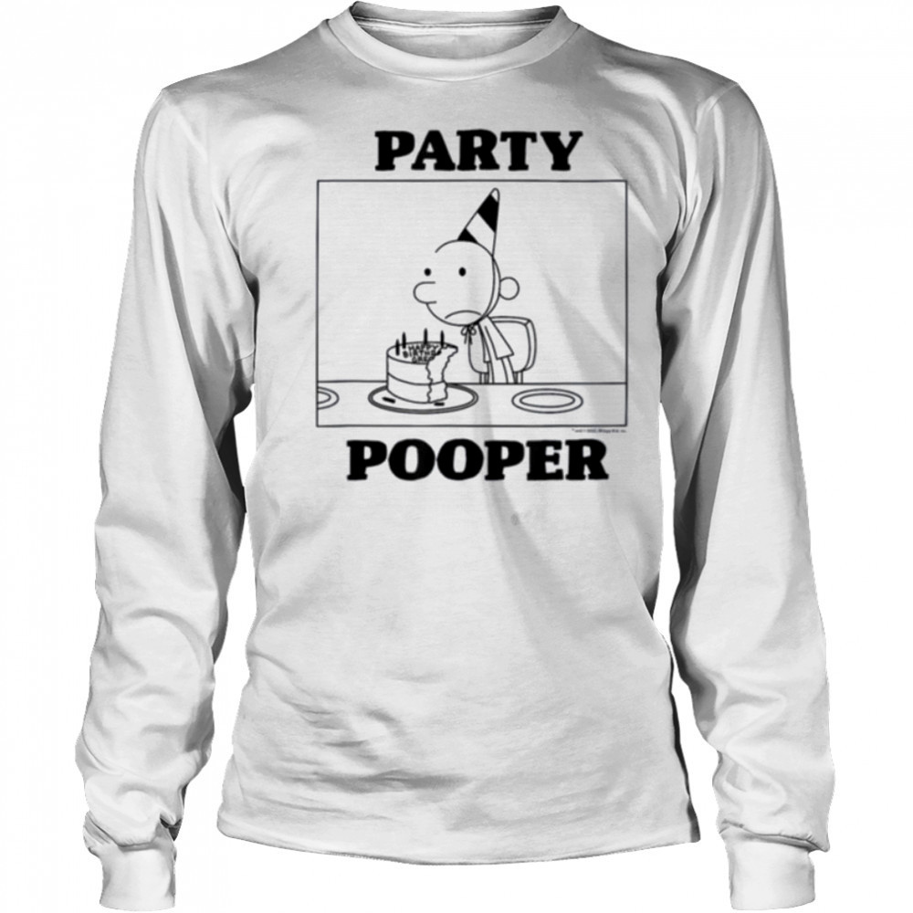 Diary of a Wimpy Kid Birthday Party Pooper Cake T Shirt Long Sleeved